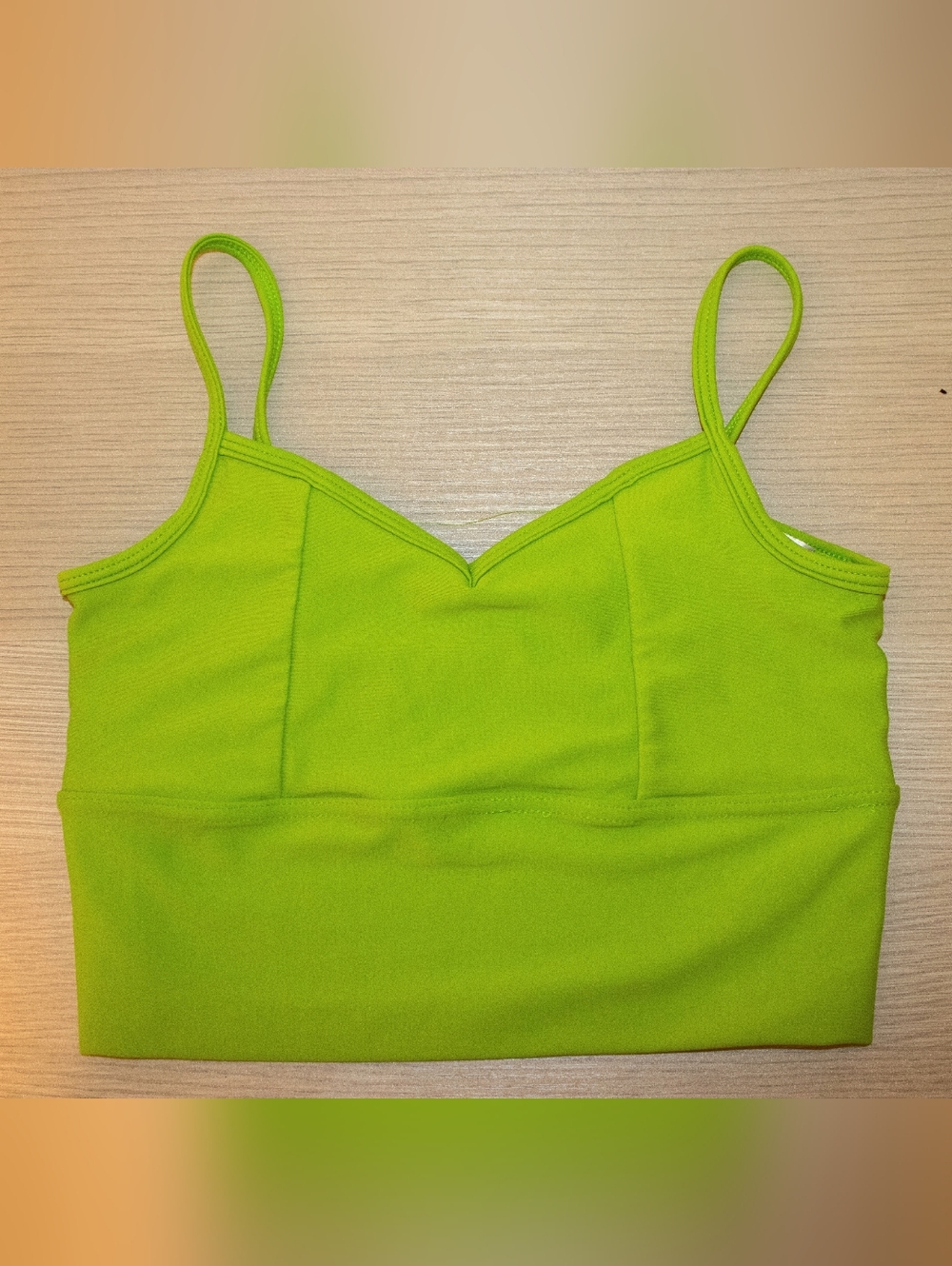 Five Dancewear Formation Crop Top Neon Green Size Small